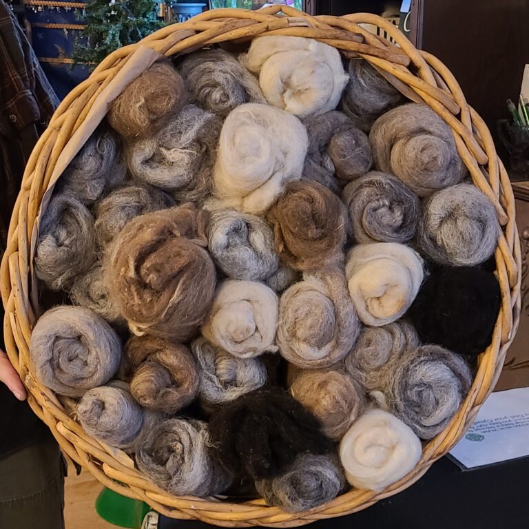 Vermont Fibershed producer: Fiber products from Cyenfin Farm, Townshend, Vermont