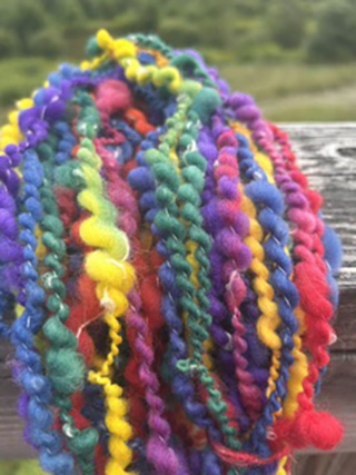 Learn to spin textured yarns with Ellen Minard